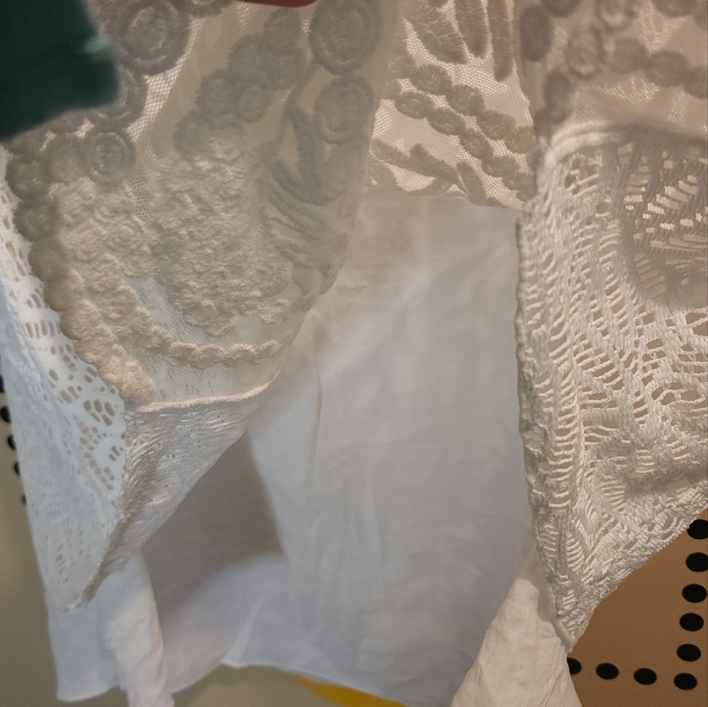 Style & Co. White Floral Lace Tank Top 2X - Picture 4 of 5